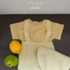 SS knit overalls