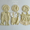 SS knit overalls