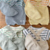 SS knit overalls