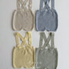 SS knit overalls