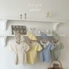 SS knit overalls