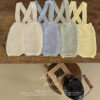 SS knit overalls