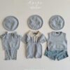 SS knit overalls