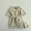 SS knit overalls