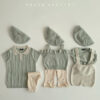 SS knit overalls