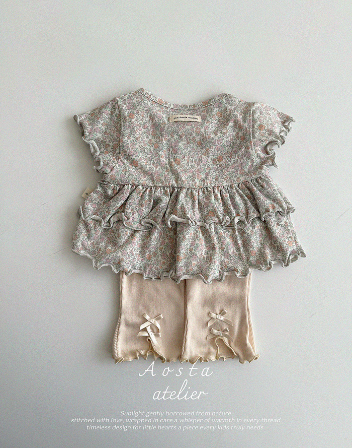 SS Linen Frill Blouse