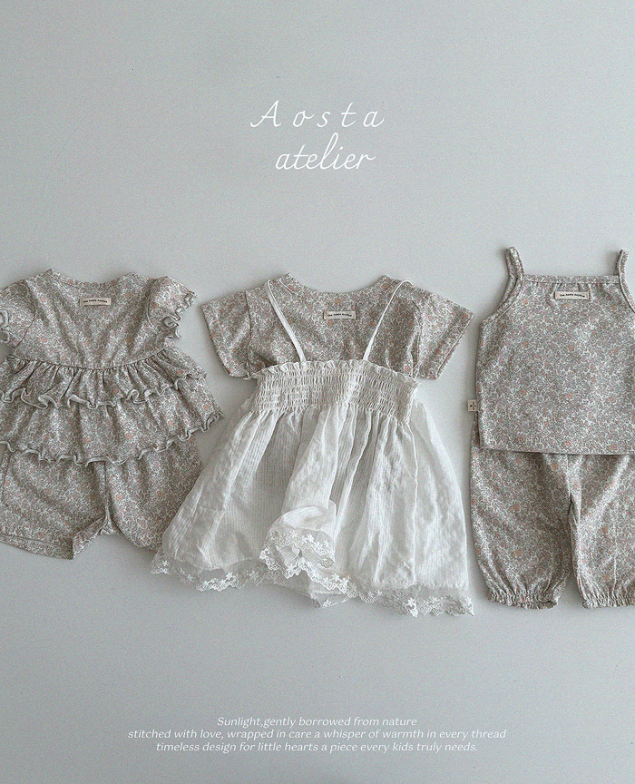 SS Linen Frill Blouse