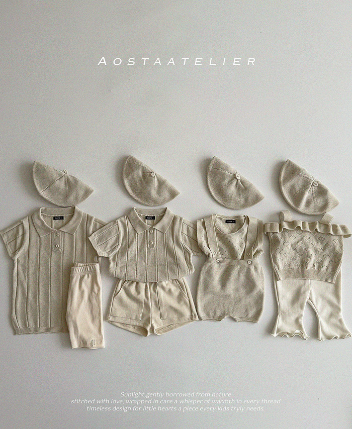 SS knit collor T