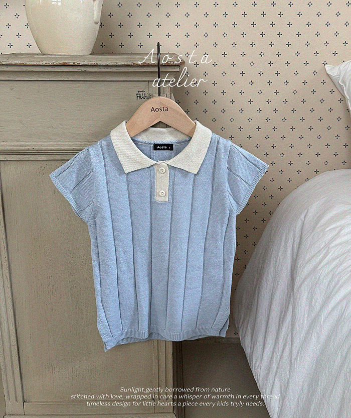 SS knit collor dress