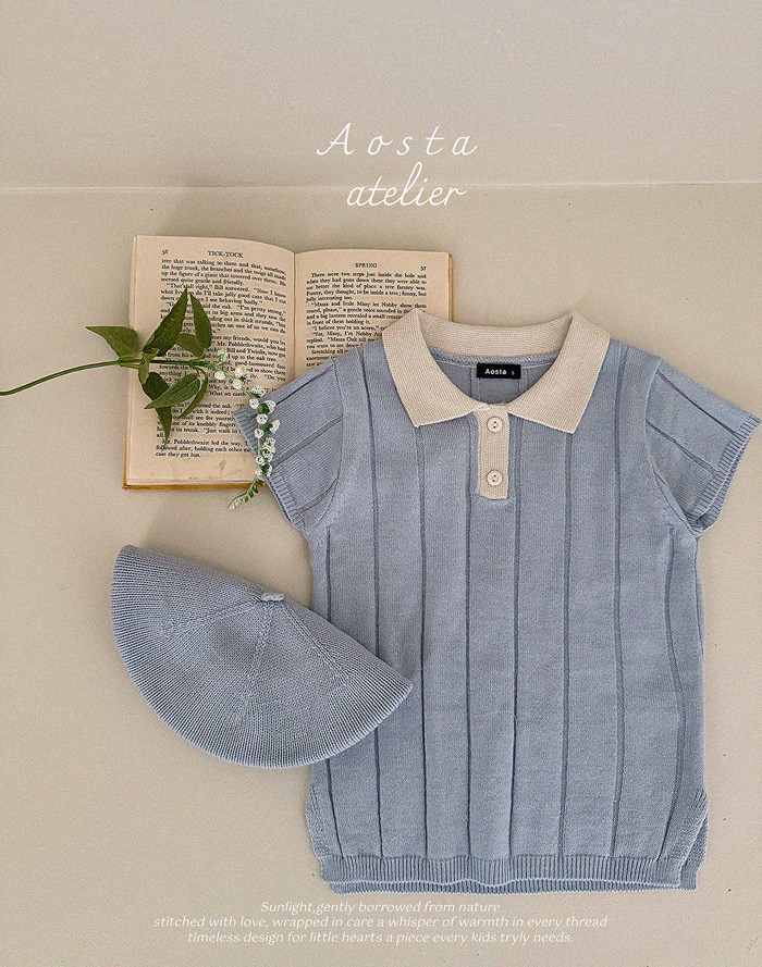 SS knit collor dress