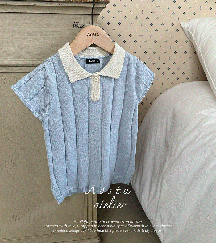 SS knit collor dress