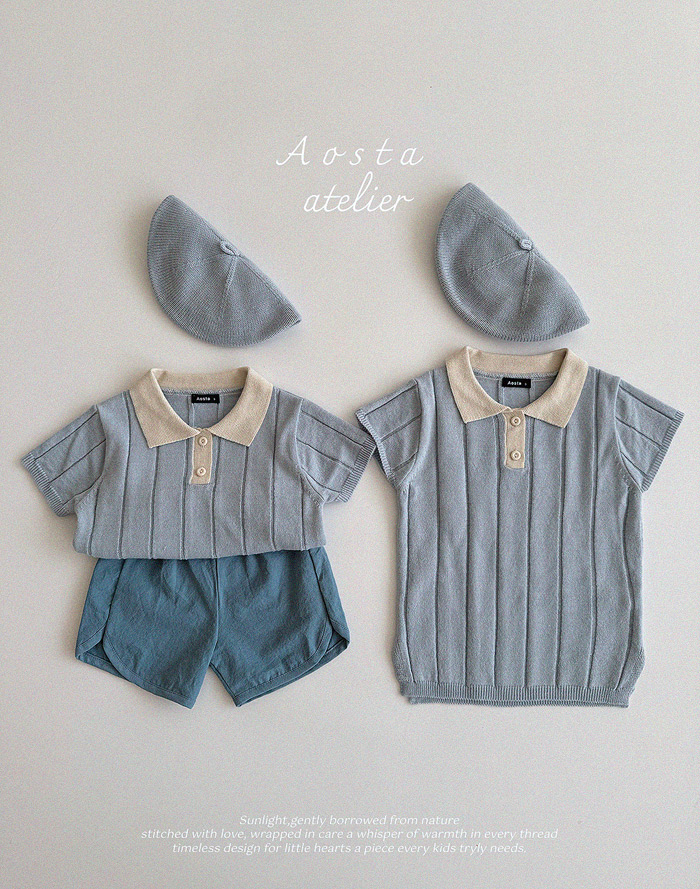 SS knit collor dress