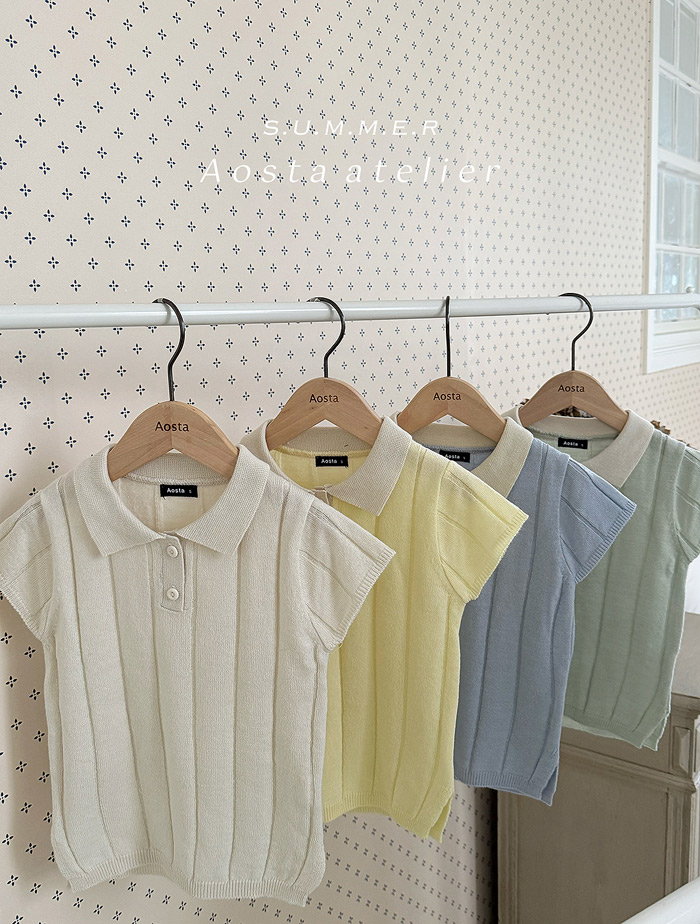 SS knit collor dress