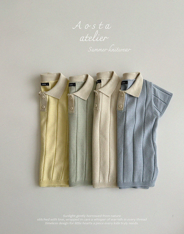 SS knit collor dress