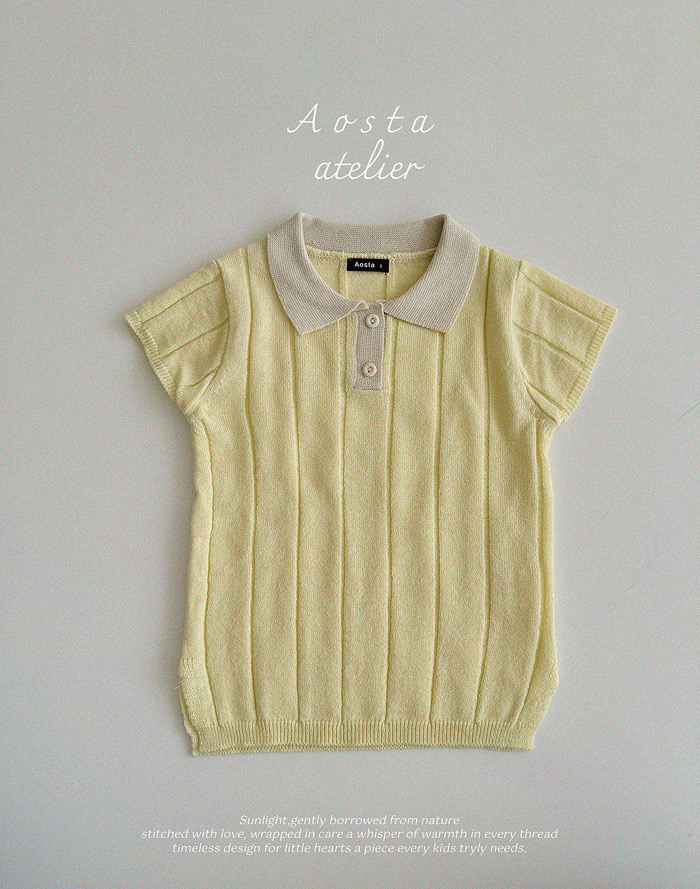 SS knit collor dress