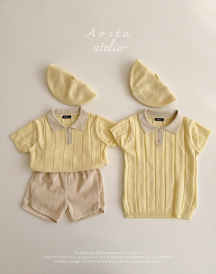 SS knit collor dress