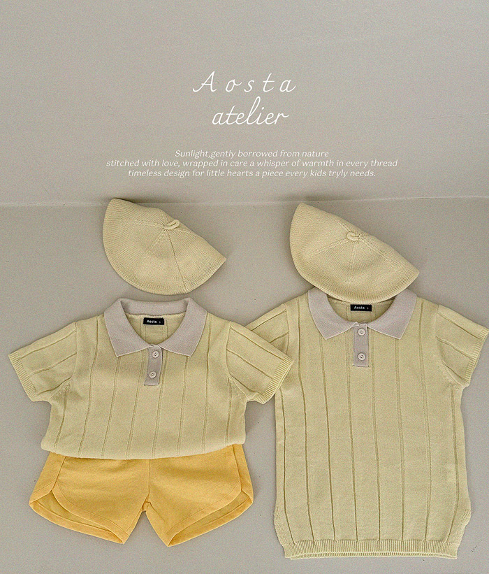 SS knit collor dress