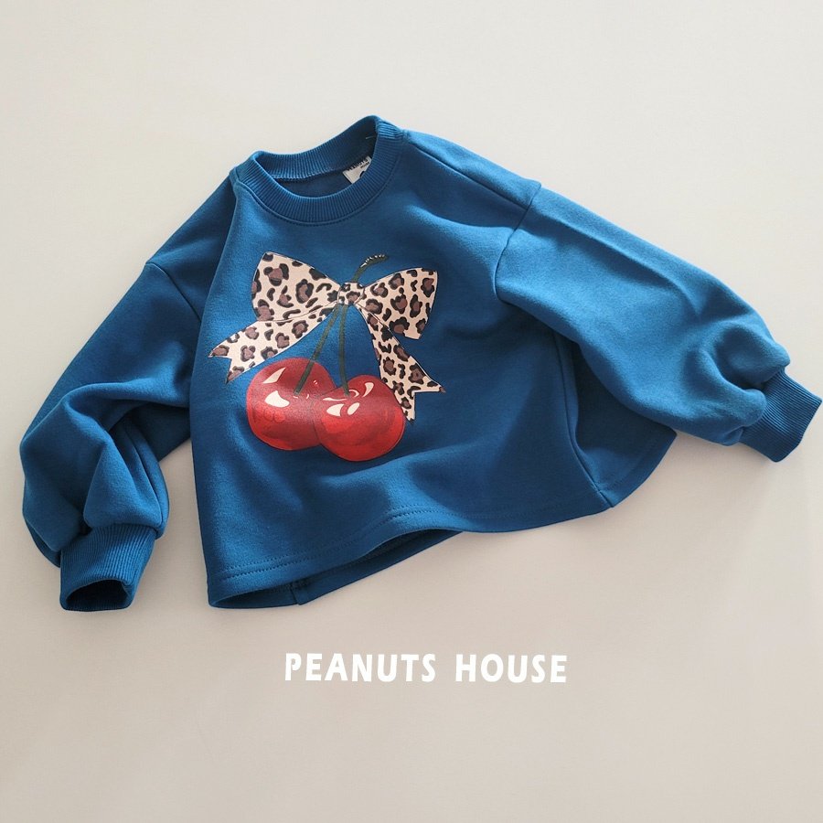 25WIN豹紋櫻桃刷毛上衣