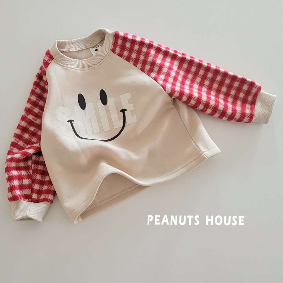 25WIN微笑格紋刷毛上衣