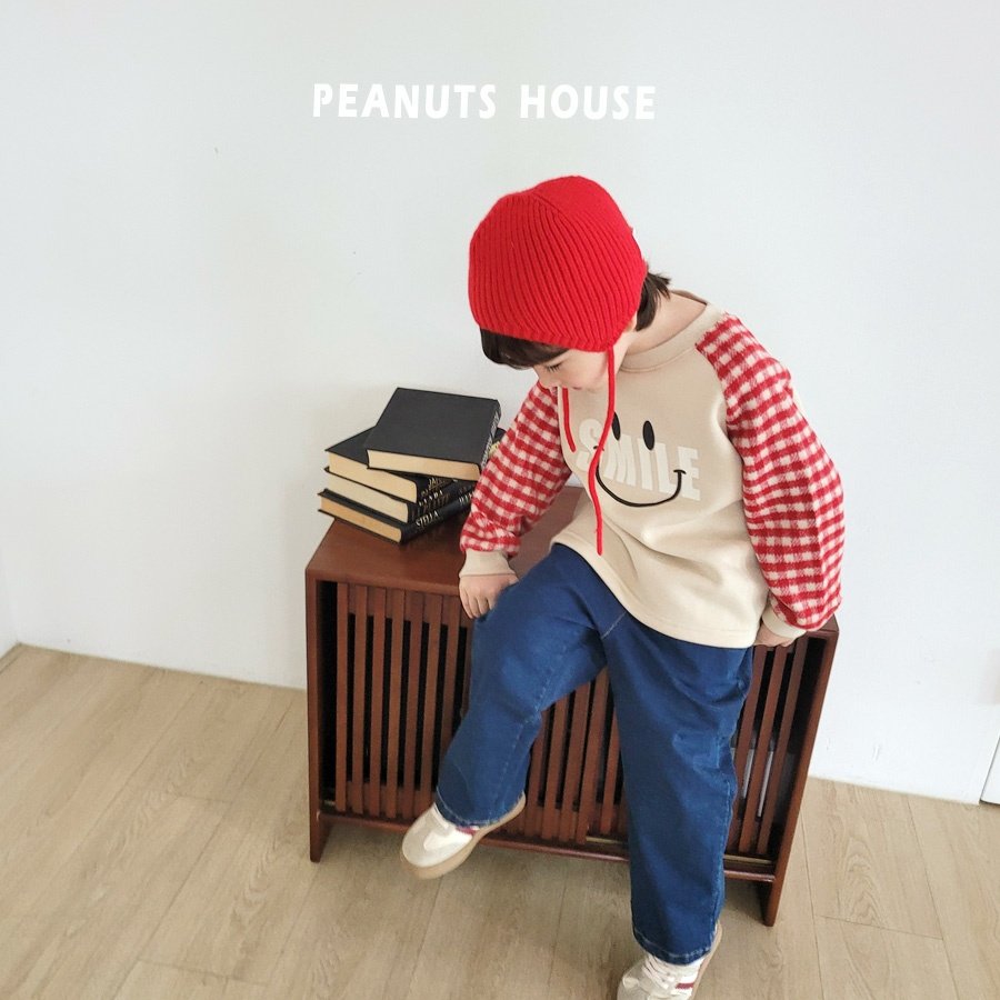 25WIN微笑格紋刷毛上衣