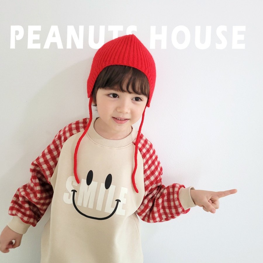 25WIN微笑格紋刷毛上衣