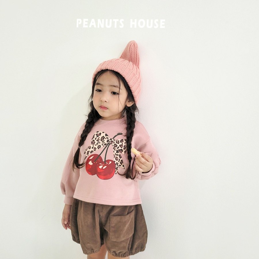 25WIN豹紋櫻桃刷毛上衣